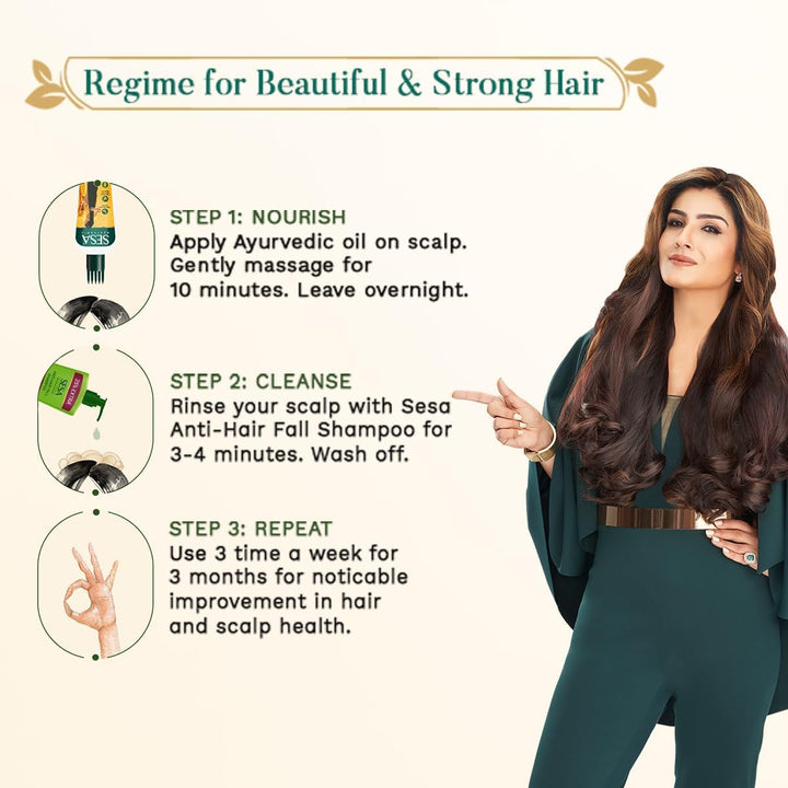 Ayurvedic Hair Oil 5000 Year Old Kshir Pak Vidhi, Bhringraj & 17 Rare Herbs with 5 Nourishing Oils All Hair Types NO Mineral Oil 200 Ml (Pack of 1)