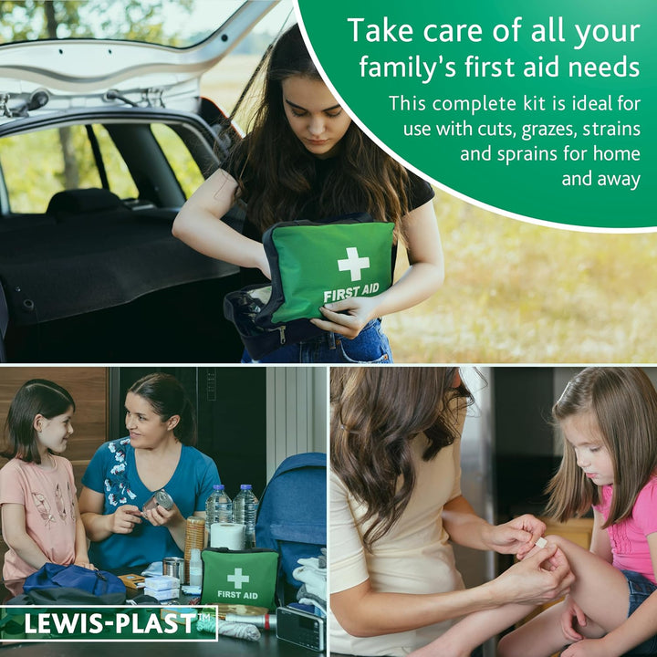 First Aid Kit Bag - 309 Piece Survival Kits - Safety Essentials for Travel Car Home Camping Work Hiking,Green