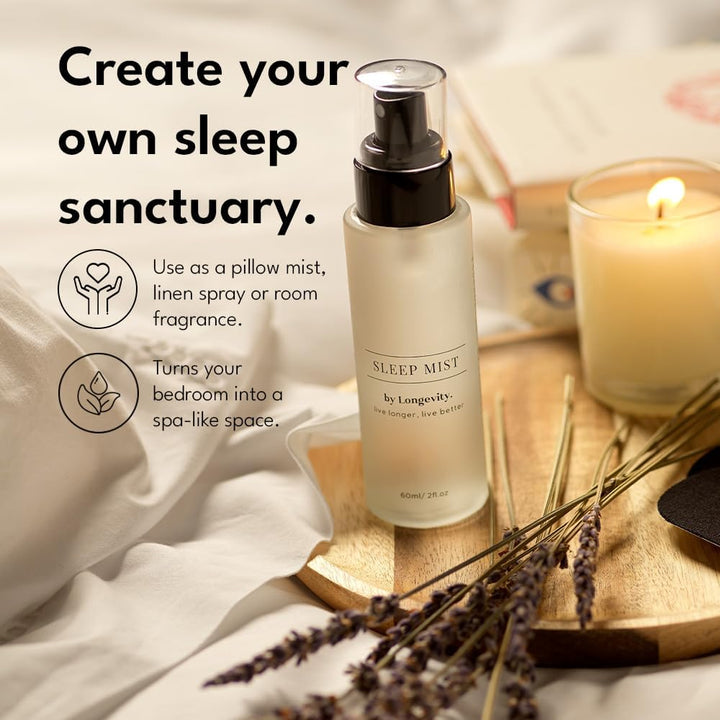 Deep Sleep Pillow Spray – 60Ml Lavender Chamomile Mist with 10 Calming Oils – Natural Vegan Cruelty-Free Aromatherapy for Restful Sleep |  Store