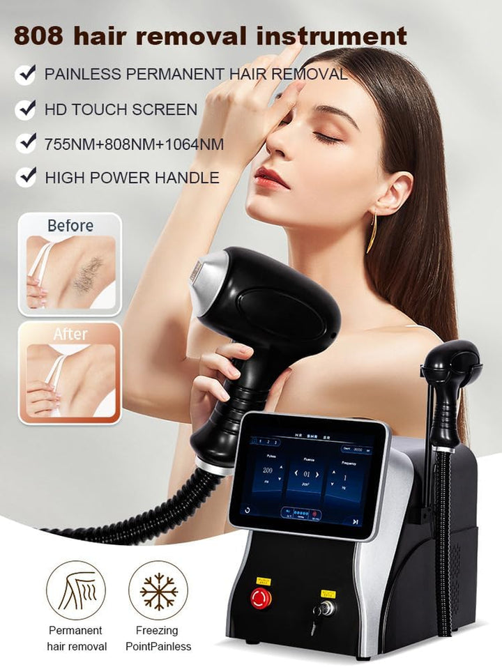 Diode Laser Hair Removal Device for Women & Men - Professional IPL at Home Permanent Hair Reduction Machine, Painless & Safe, UKCA/CE Certified