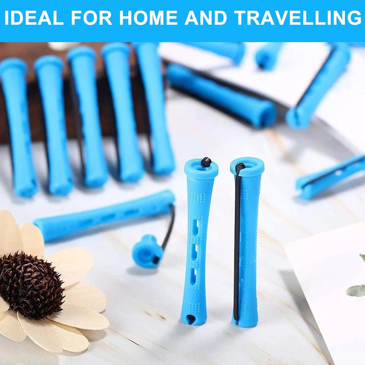 40PCS Perm Kit,Perm Rods,Curling Rods - Pin up Perm Kit - Suitable for Long and Short Hair - for Both Men and Women (Blue)