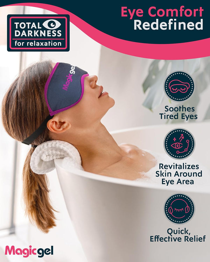 Eye Mask Heated - Cooling Eye Mask Rapid Relief + Cooling Face Compress - Face Ice Masks Perfect for Soothing Eyes Long-Lasting Comfort & Versatile Hot/Cold Treatment