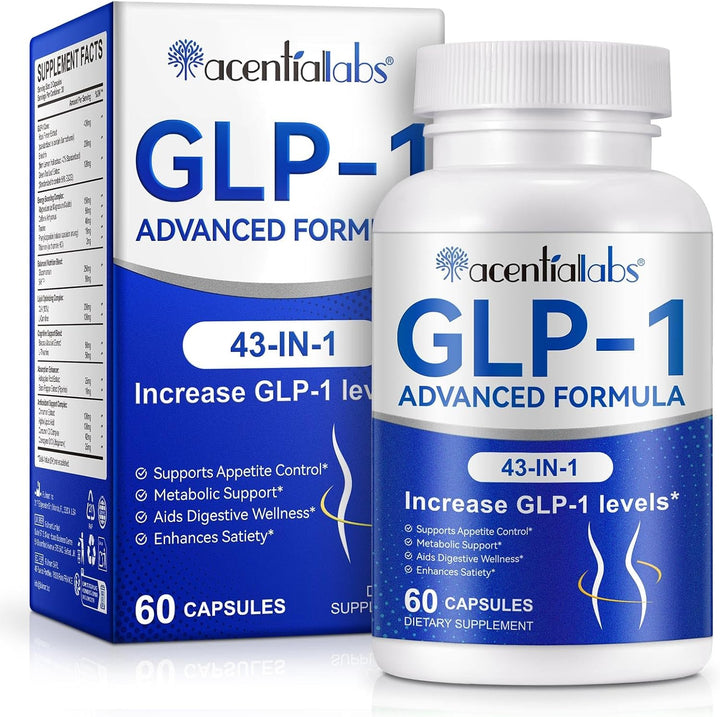GLP-1 Supplement Weight Loss, GLP-1 Supplement Probiotic for Women & Men, Appetite Suppressant for Weight Loss, Supports Appetite Control, Gut Health, Aids Digestive Wellness
