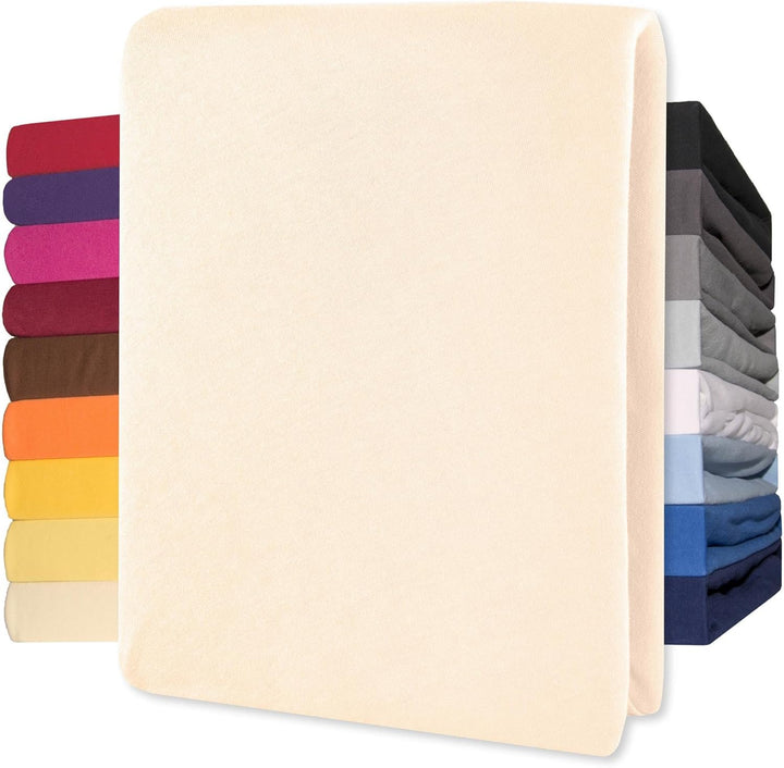 Lucina Fitted Sheet Cotton 200X200-200X220 Cm Royal Blue