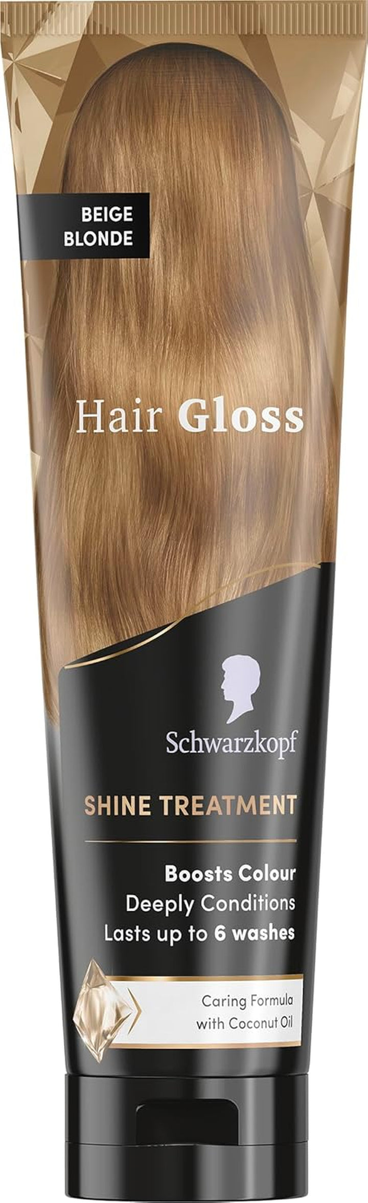 Hair Gloss Shine Treatment Cacao Brown 150Ml, Semi-Permanent Hair Dye, Temporary Hair Treatment to Condition and Colour Hair, Contains Coconut Oil, Enhances Colour and Reduces Breakage