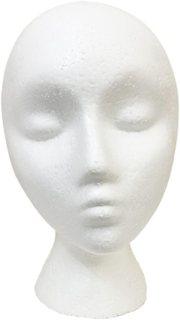 Ican Foam Wig Head ,Female Mannequin Wig Holder Stand Small