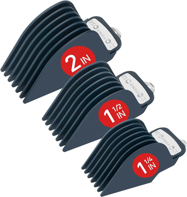 for Wahl Clipper Guards Set 10 12 16, Hair Clipper Guards for Wahl Senior Clippers with Metal Clip, 2 Inch/1.5 Inch/1.25 Inch in Length, Fits Most Cordless/Cord Wahl Clippers (Blue)