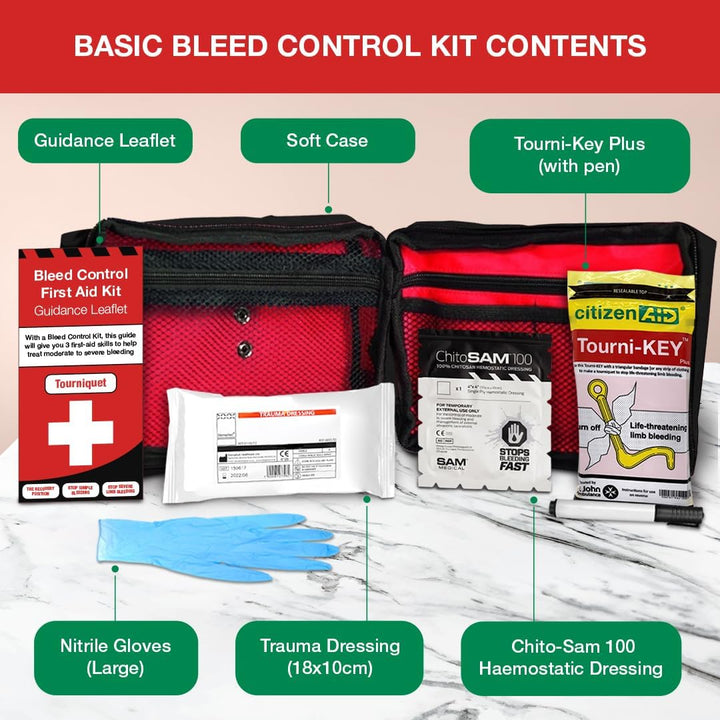 Basic Bleed Control Kit with Tourni-Key - Soft Case