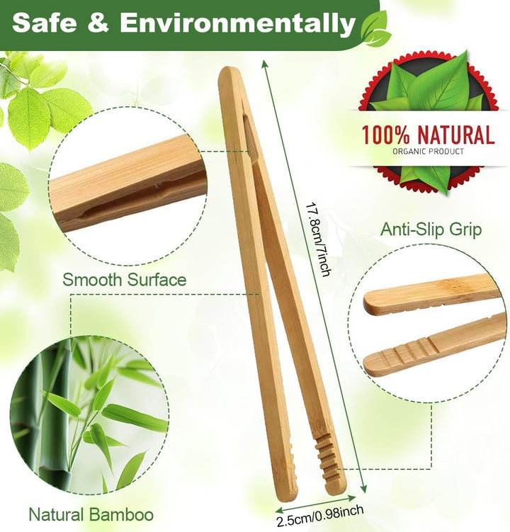 4 Pcs Wooden Tweezers Kids Tweezers, 18Cm Childrens Tweezer for Kids Tweezer Wooden Tongs Kid Educational Toy Toy Tongs for Kid Fine Motor Skills Toys