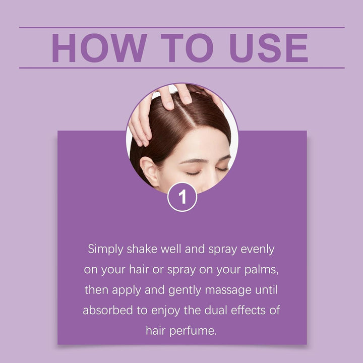 Long Lasting Hair Perfume for Women,Hair Fragrance & Body Mist Spray with Nourishing Chamomile Essential Oil,Hydrating Shine Perfume to Eliminate Odours & Leave Hair Soft,50Ml