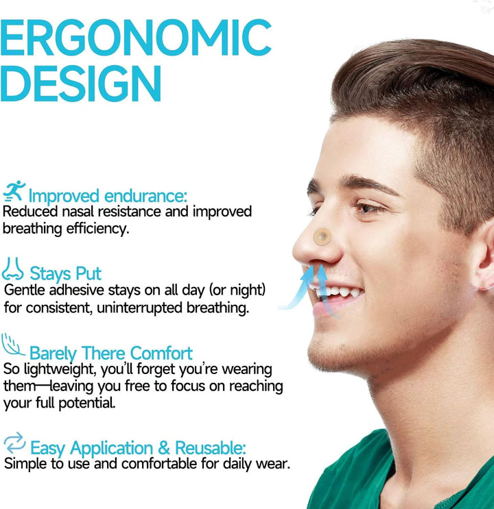 Refill Pack for Magnetic Nose Strip, Breathing Nasal Strip Snoring Aids for Men for Men & Women Improve Sleep Quality, Refill anti Snoring Device Compatible with Magnetic Nasal Strips