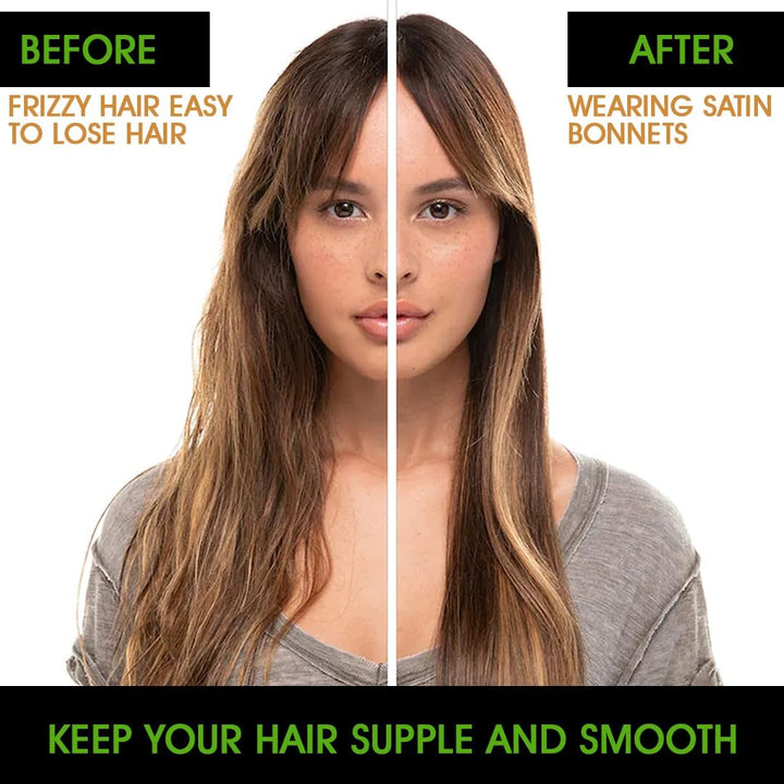 Satin Bonnet, Silk Bonnet for Sleeping, Night Hair Sleeping Caps with Wide Elastic Band, Satin Cap Is Suitable for Long and Curly Hair