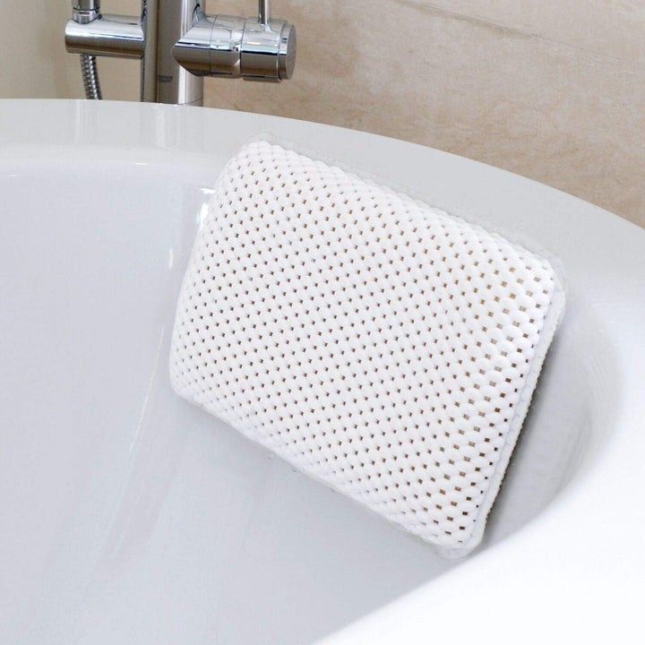 Bathtub Pillow, Bath Pillow Bath and Spa Head Rest with Suction Cups Bath Cushion Bathing Pillow (8 Small Suction Cups, 27.9 X 17.8 X 5.1 Centimetres)