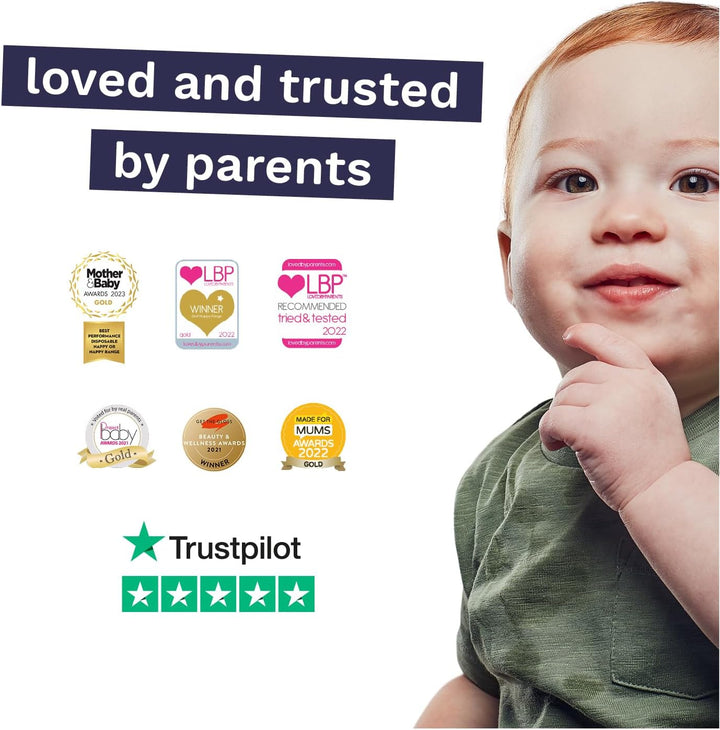 Eco Flushable Baby Wipes - 1 Pack (60 Wipes) 100% Plastic Free, 99% Water, Suitable for Sensitive, Eczema Prone Skin, Newborn Baby & Toddlers, Biodegradable, Vegan, Potty Training