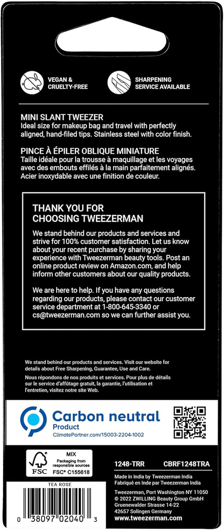Exclusive Rose Tea Mini Slant Tweezer