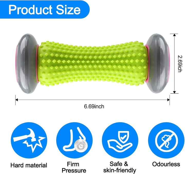 Foot Massage Roller, Muscle Roller Stick for Plantar Fasciitis Recovery and Tight Muscles Relax
