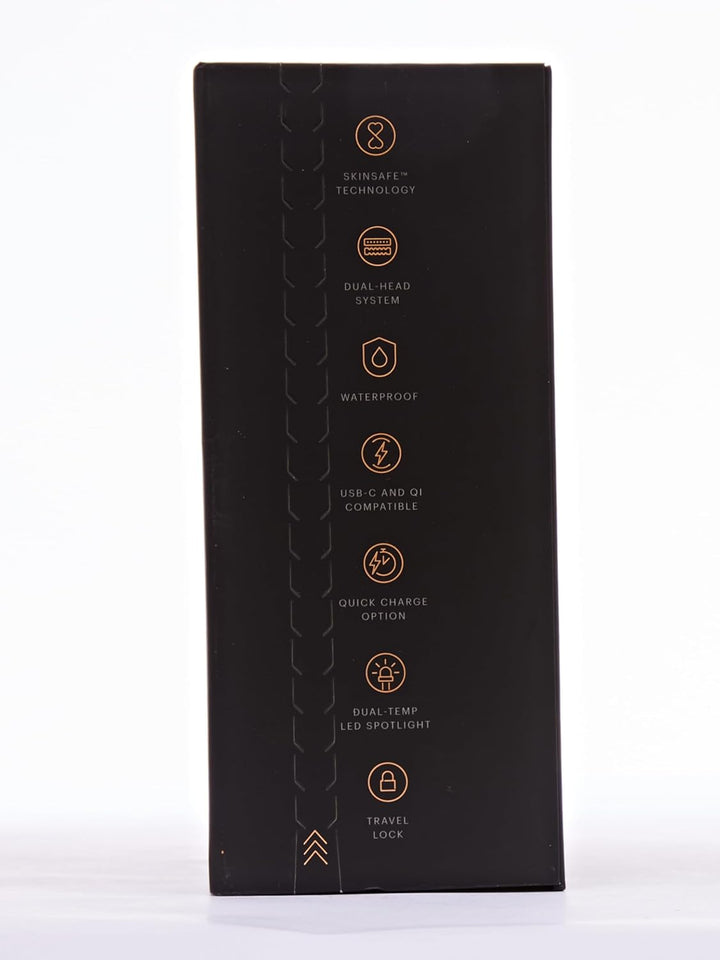 ® the Lawn Mower® 5.0 Ultra Groin & Body Hair Trimmer – Dual-Head Skinsafe® Trimmer & Foil Blades, Waterproof Wet/Dry Groomer, USB-C Rechargeable with Travel Case, Men’S Ball Shaver, Black