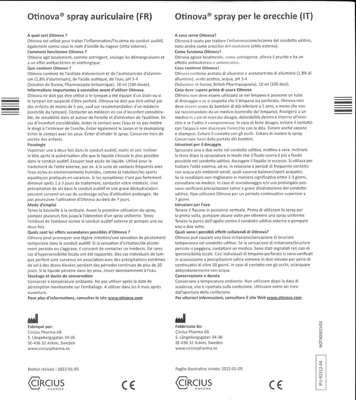 Ear Spray 15 Ml – Fast Acting Formula Designed to Remove Trapped Water and Relieve the Symptoms of Swimmers Ear.