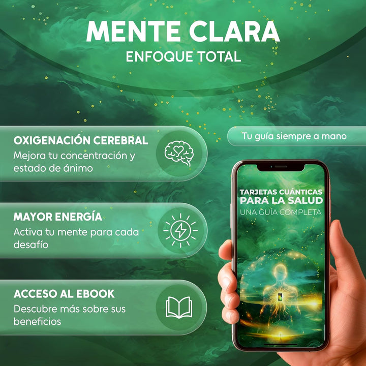 Original Quantum Card for Healing, Concentration - Includes E-Book Guide - Ionizing Cord - Alternative Medicine - Health and Concentration