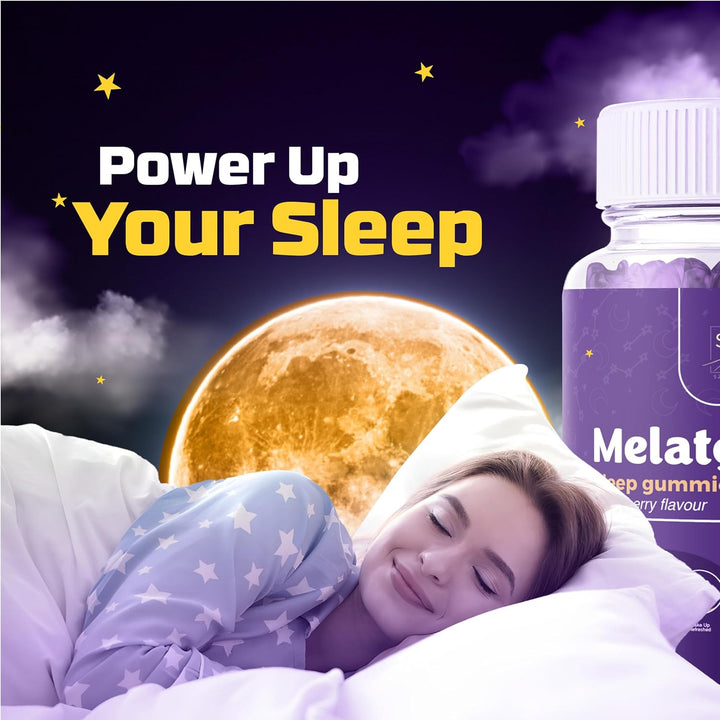 Melatonin Gummies Alternative X60 | Melatonin Gummies Precursor Sleep Aid | Deepsleep Formula Valerian Root, 5-HTP, Magnesium Glycinate, L-Theanine, Dark Fruit | Potent Melatonin Gummy Alternative