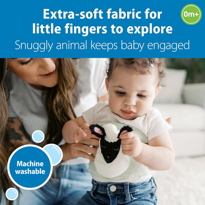 Infant Gripebelt for Colic Relief, Heated Tummy Wrap, Baby Swaddling Belt for Gas Relief, Natural Relief for Upset Stomach in Babies and Toddlers, Lamb,0-3M