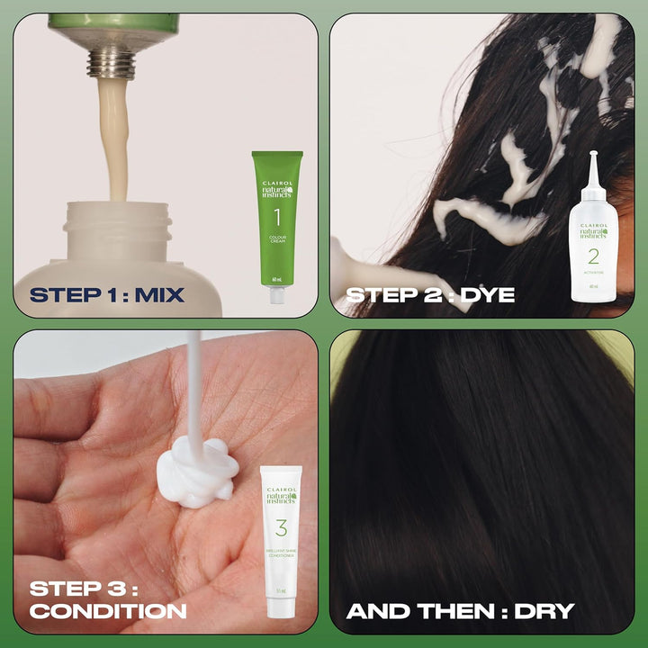 Natural Instincts Semi-Permanent No Ammonia Hair Dye, 8A Medium Cool Blonde (Packing May Vary)