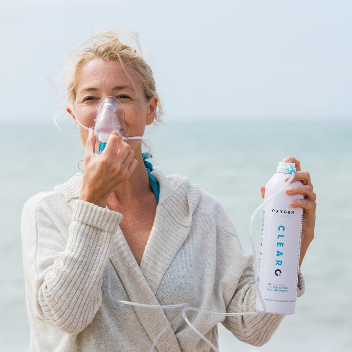 15L Oxygen Can with Mask and Tube | Pure Breathing Oxygen in a Lightweight Aluminium Canister | Made in Britain (Full Kit, 15 L (Pack of 1))