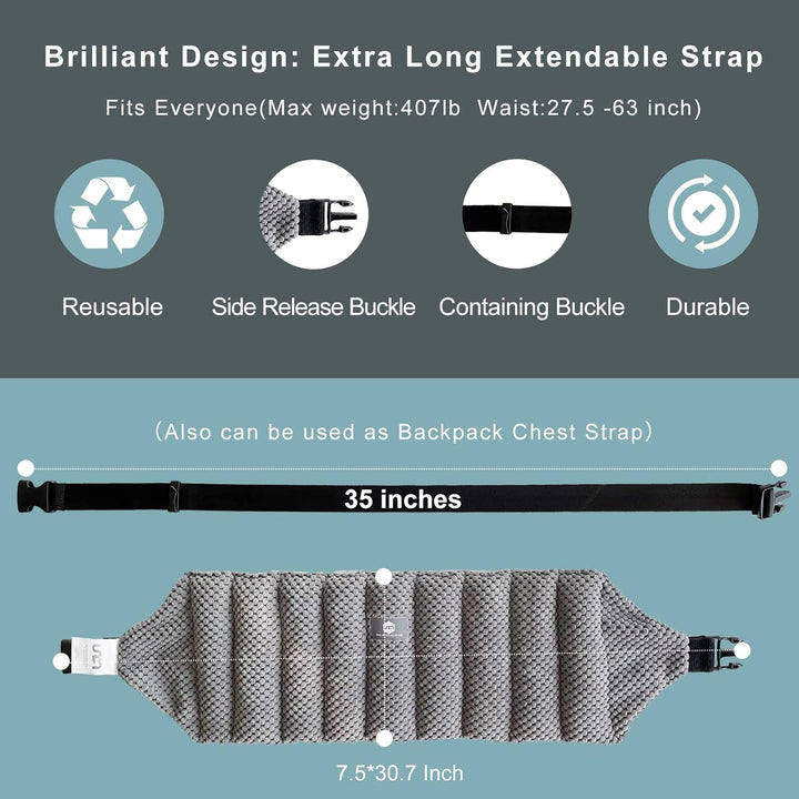 Large Heat Pads for Back Pain Relief with Adjustable Strap| Wheat Bags Microwavable| Microwave Heat Pad for Cramps, Menstrual, Lumbar, Muscle Spasms