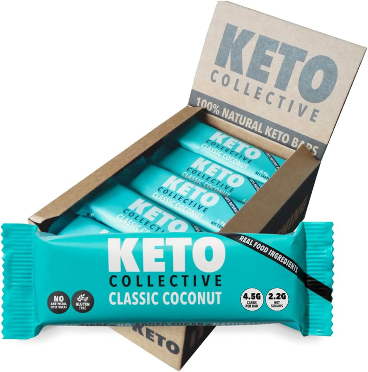 Keto Bars 15X40G | 2G Net Carbs | Keto Snacks | High Fibre | Natural Ingredients | Source of Protein | Low Carb Snacks | Gluten Free | Vegan | Made in the UK | No Artificial Sweeteners