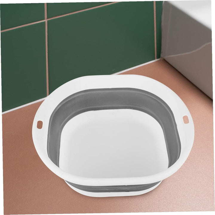 Portable Foldable Wash Basin for Newborns Lightweight Bath Tub with Space-Saving Design and Hanging Hook Multipurpose Portable Tub for Home Kitchen Outdoor Camping Use