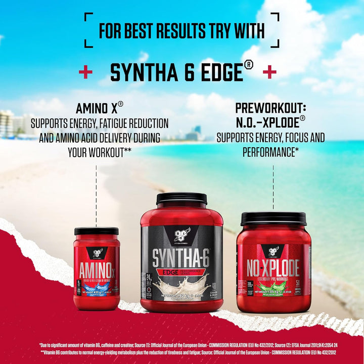 Nutrition Protein Powder Syntha 6 Edge Low Carb and Sugar Whey Protein Shake with Whey Protein Isolate and Bcaas, Muscle Gain Powder, Chocolate Milkshake Flavour, 48 Servings, 1.87 Kg