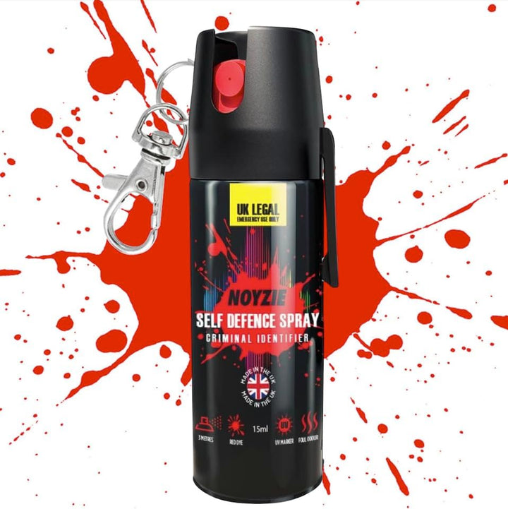 Self Defence Spray UK Legal Pepper Spray Alternative for Men & Women with UV Marking, Keychain & Belt Clip - Criminal Identifier Spray for Personal Protection - 15Ml