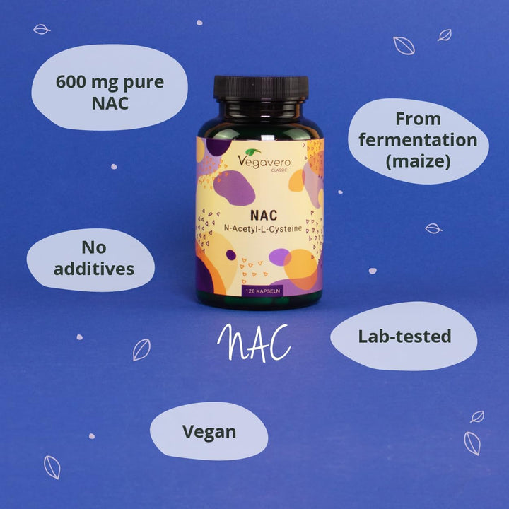 NAC Supplement | 100% Pure N-Acetyl-Cysteine 600 Mg | Lab Tested, NO Additives | 180 Capsules | Vegan