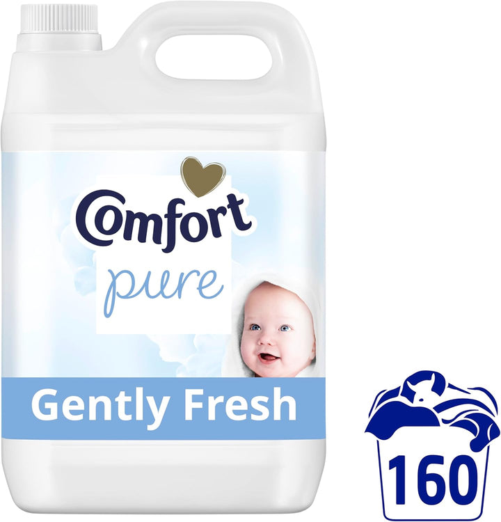 Pure Sensitive Fabric Conditioner Dermatologically Tested Gentle Next to Sensitive Skin 160 Washes (4.8 L)