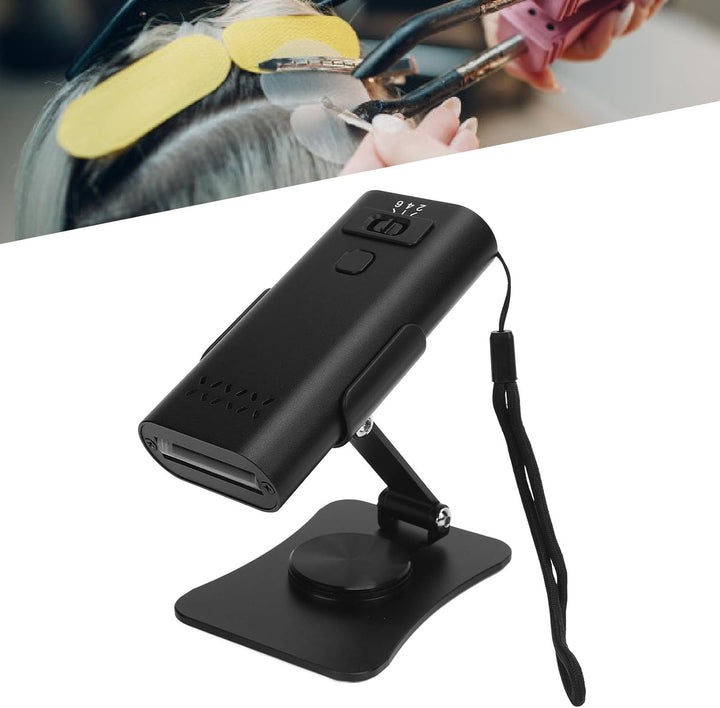 Fast Curing Hair Extension Lamp with Adjustable Brightness Levels, LED Hair Extension Lamp for Home Salon Use, 6W Output Power (Black)