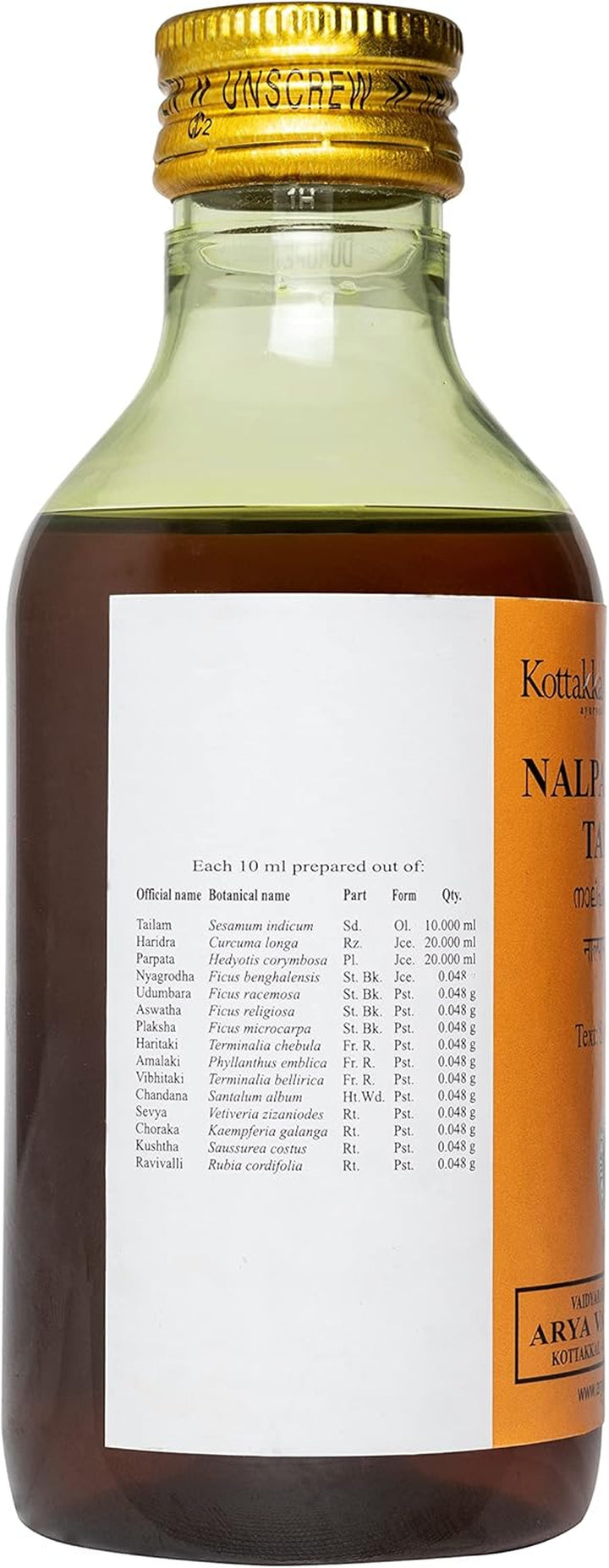 Nalpamaradi Tailam - Oil, 200 Ml, for Hair & Skin (Pack of 1)