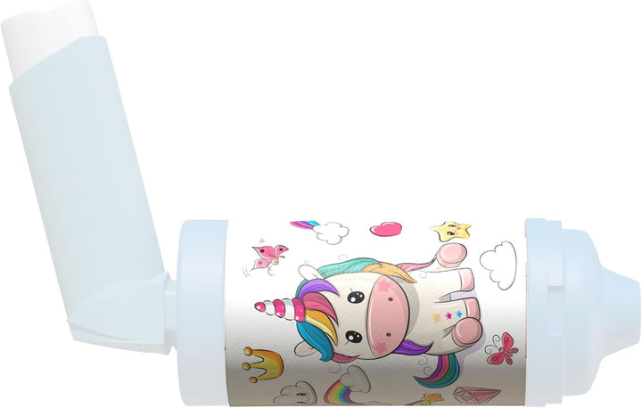 Spacer Cover in over 30 Designs – Vegan Leather Spacer Case for Kids and Adults – Handmade in England (Aint Easy Being Wheezy, Aerochamber plus Flow-Vu)