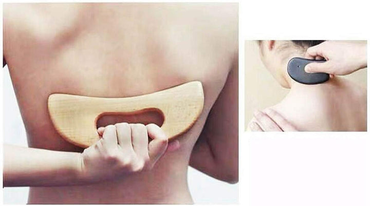 Shaving Sha Board Scraping Therapy Scraper Scraping Blade Board Back Massage Chinese Medicine Health Tools Wood Muscle Fascia Knife