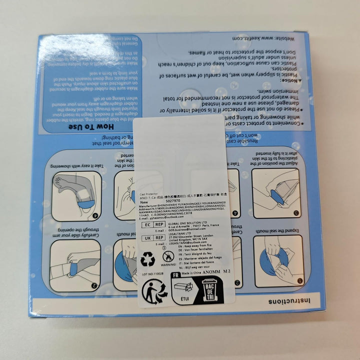 Waterproof Hand Cast Cover for Shower, Reusable Adult Hand Cover, Soft & Comfortable Cast Protectors for Wrist, Finger, Watertight Seal Cast Bag for Bandages, Dressings, Wound Care Supplies