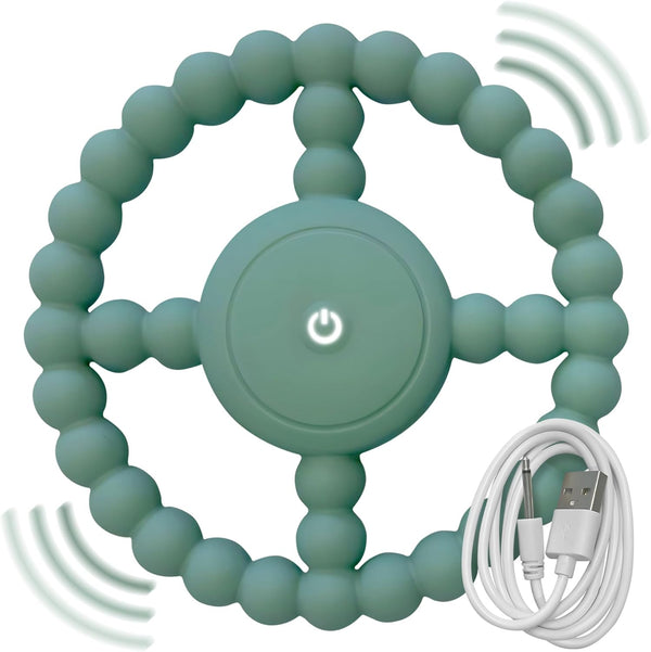 Vibrating Sensory Chew Toy - Dual Use: Chew Toys for Autistic Children & Baby Teething Toy - Infant Teething Toy & Chewy Toys for Autism & Special Needs