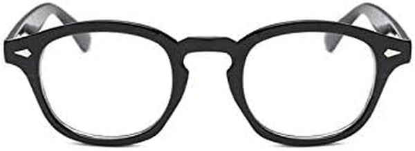 TECH-LINE-DIRECT 2022 Glasses Black Frame Men Johnny Depp Style Designer Glasses Women Optical Spectacle Frames Vintage Clear Lens Eyeglasses Male