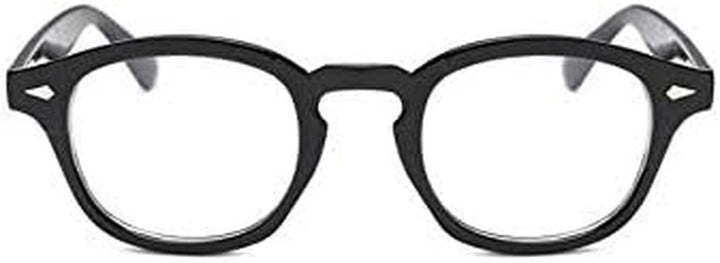 TECH-LINE-DIRECT 2022 Glasses Black Frame Men Johnny Depp Style Designer Glasses Women Optical Spectacle Frames Vintage Clear Lens Eyeglasses Male