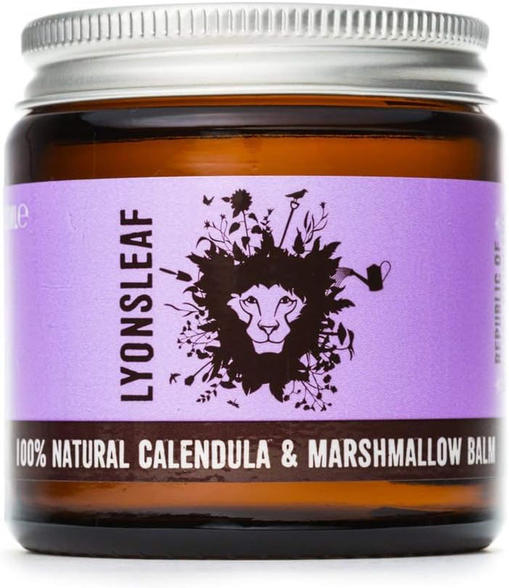 Calendula and Marshmallow Balm - 100% Natural Calendula Cream with Marshmallow Root - for Eczema, Psoriasis, Dry, Cracked, Rough, Hard or Irritated Skin 30Ml