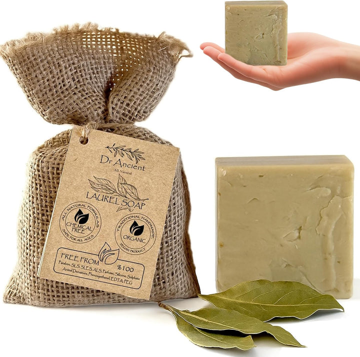 Sulphur Soap Bar, Best Sulfur Soap for Acne, Traditional Soaps for Oily Skin & Hair, anti Bacterial Sulfur Acne Treatment, Organic, Vegan, Pure Natural Handmade Acne Soaps