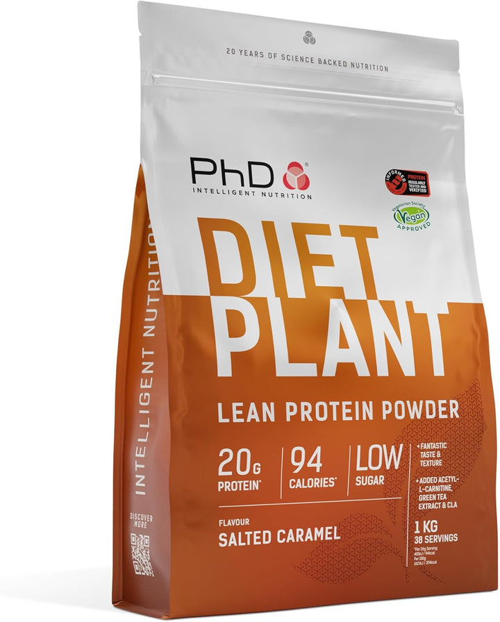 Nutrition Diet Plant, High Protein Lean Matrix, Vegan Diet Protein Powder, Belgian Chocolate, 19G of Plant Protein, 40 Servings per 1 Kg Bag (Packaging May Vary)