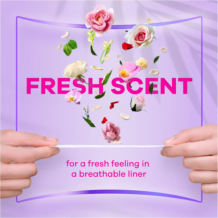 Daily Fresh Slim Flexistyle Normal Panty Liners 26 Liners, Odour Lock, Feel Nothing but Fresh & Protected