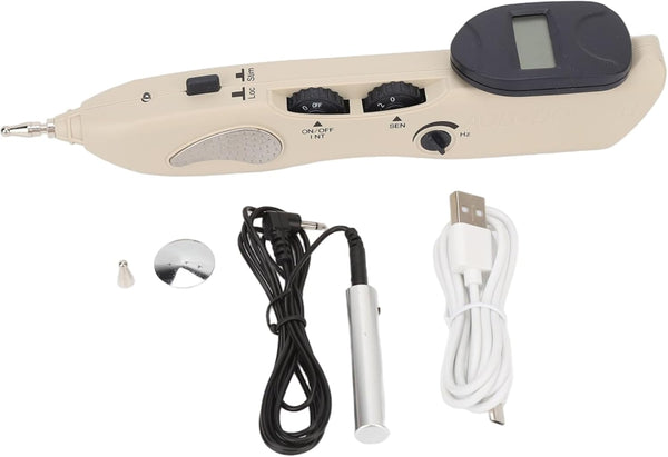 Electronic Acupuncture Pen 10 Level Adjustable Dry Needling Stimulator Portable Energy Meridian Massage Pen Electronic Acupuncture, Dry Needling Stimulator, Acupressure