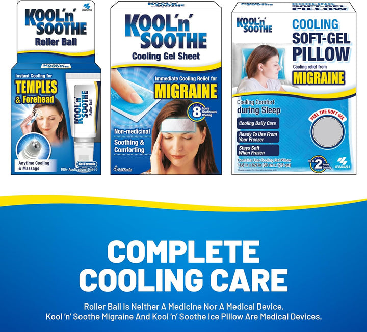 Roller Ball/ 100+ Applications/Precision Cooling & Massage for Temples & Forehead