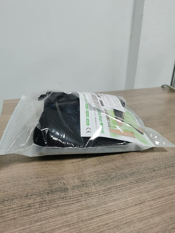 Universal Arm Sling, Shoulder Immobilizer with a Foam Neck Pad for Women, Men, Teenager, Adjustable Arm Support Strap for Broken Wrist, Elbow, Dislocated Shoulder - M