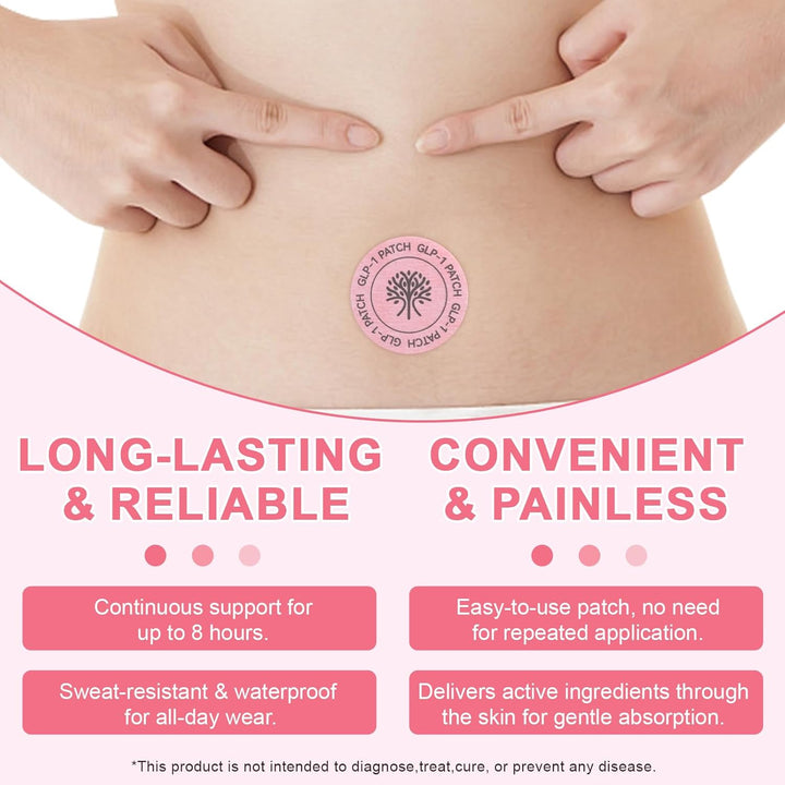 GLP-1 Patches 60 Count for Women & Men, Natural Ingredients Patches